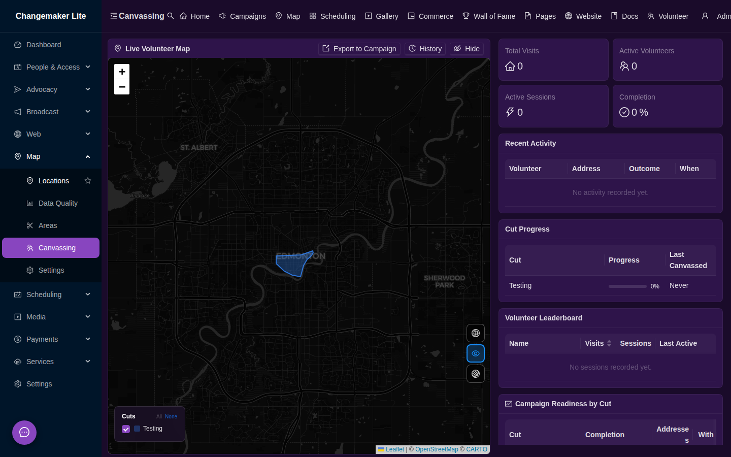 Canvass Dashboard